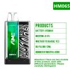 HM065-Vape Disposable 8000 450 MA Strawberry(MSRP$25 Each)
